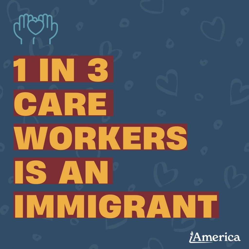 1 in 3 care workers in an immigrant